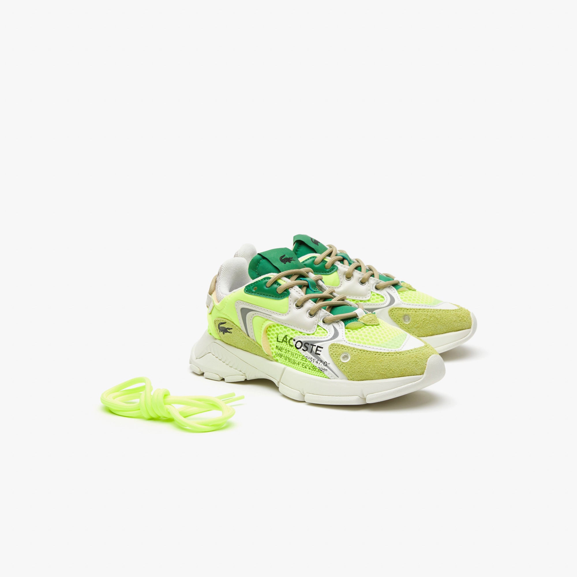 Lacoste L003 Neo Textile Sneakers Yellow Off White Todays