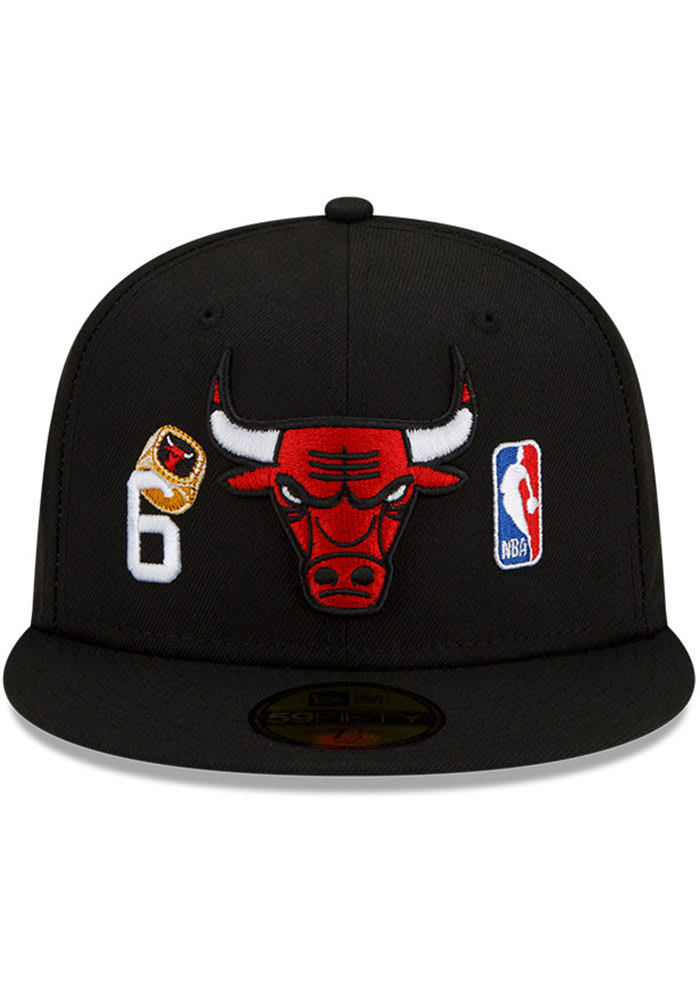 Chicago Bulls  6x World Champions Count the Rings 59FIFTY Fitted Hat
