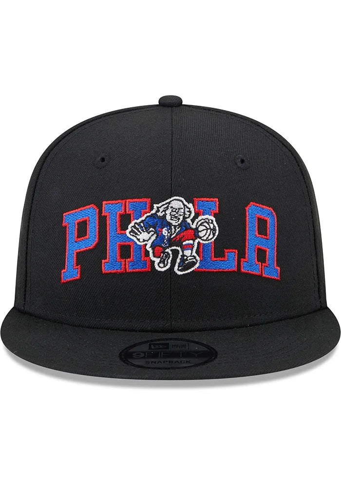 New Era - Philadelphia 76ers Logo Blend Snapback - Black