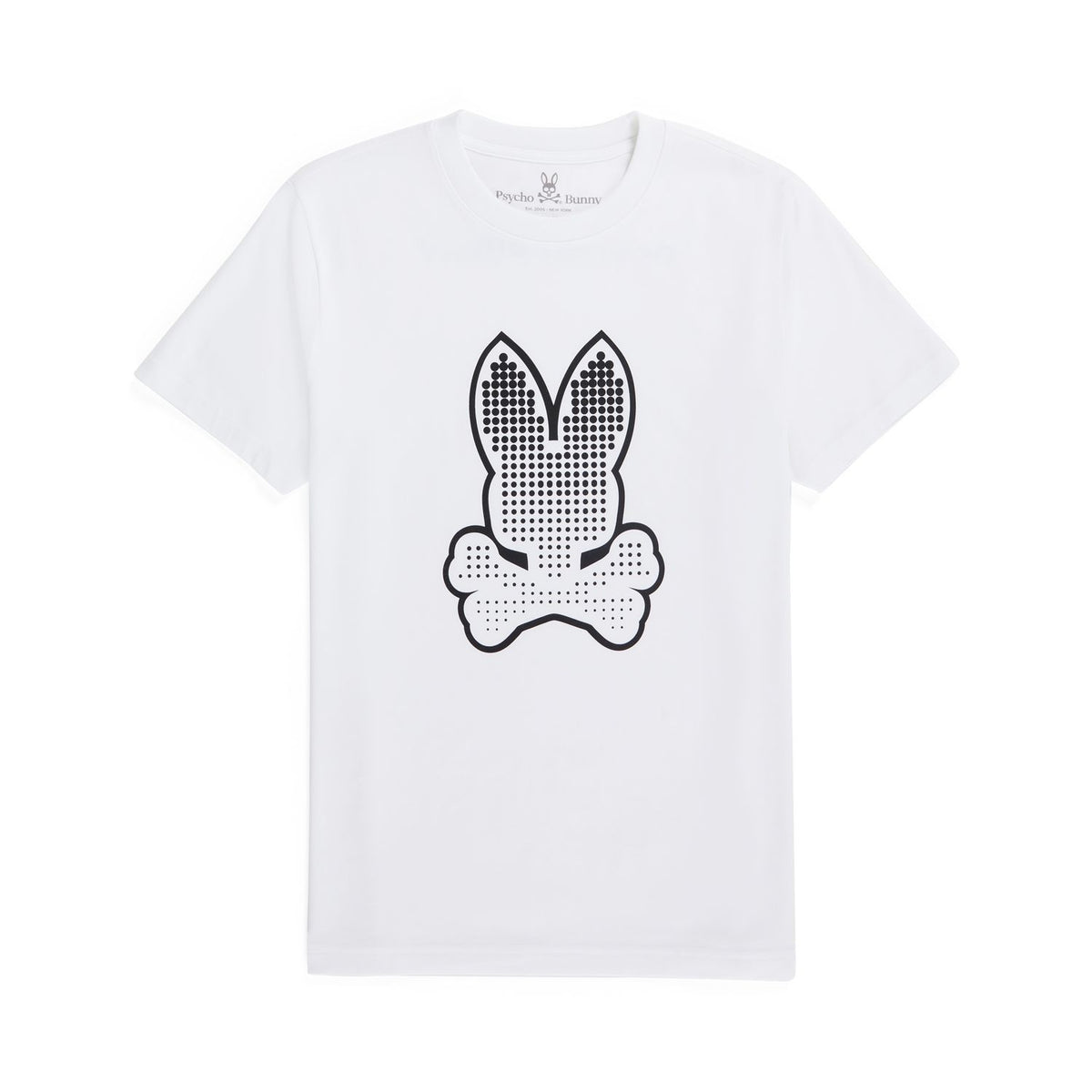 Psycho Bunny - Mens Strype Graphic Tee - White