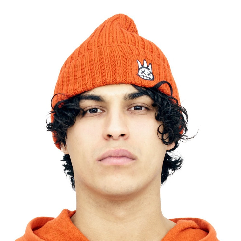 Knit Hat-Carrot With White Logo