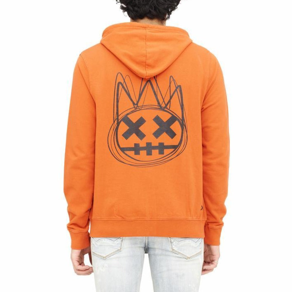 French Terry Zip Hoody In Carrot