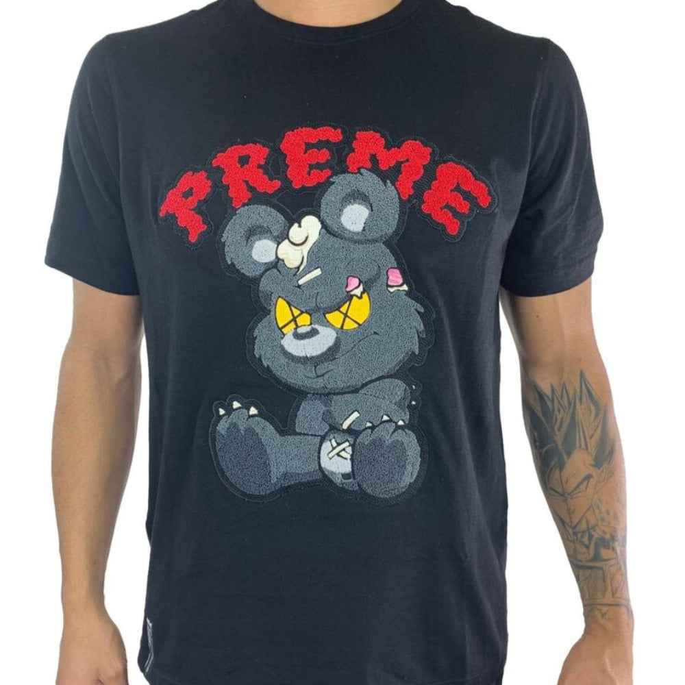 Preme-Mad Bear Tee-Black