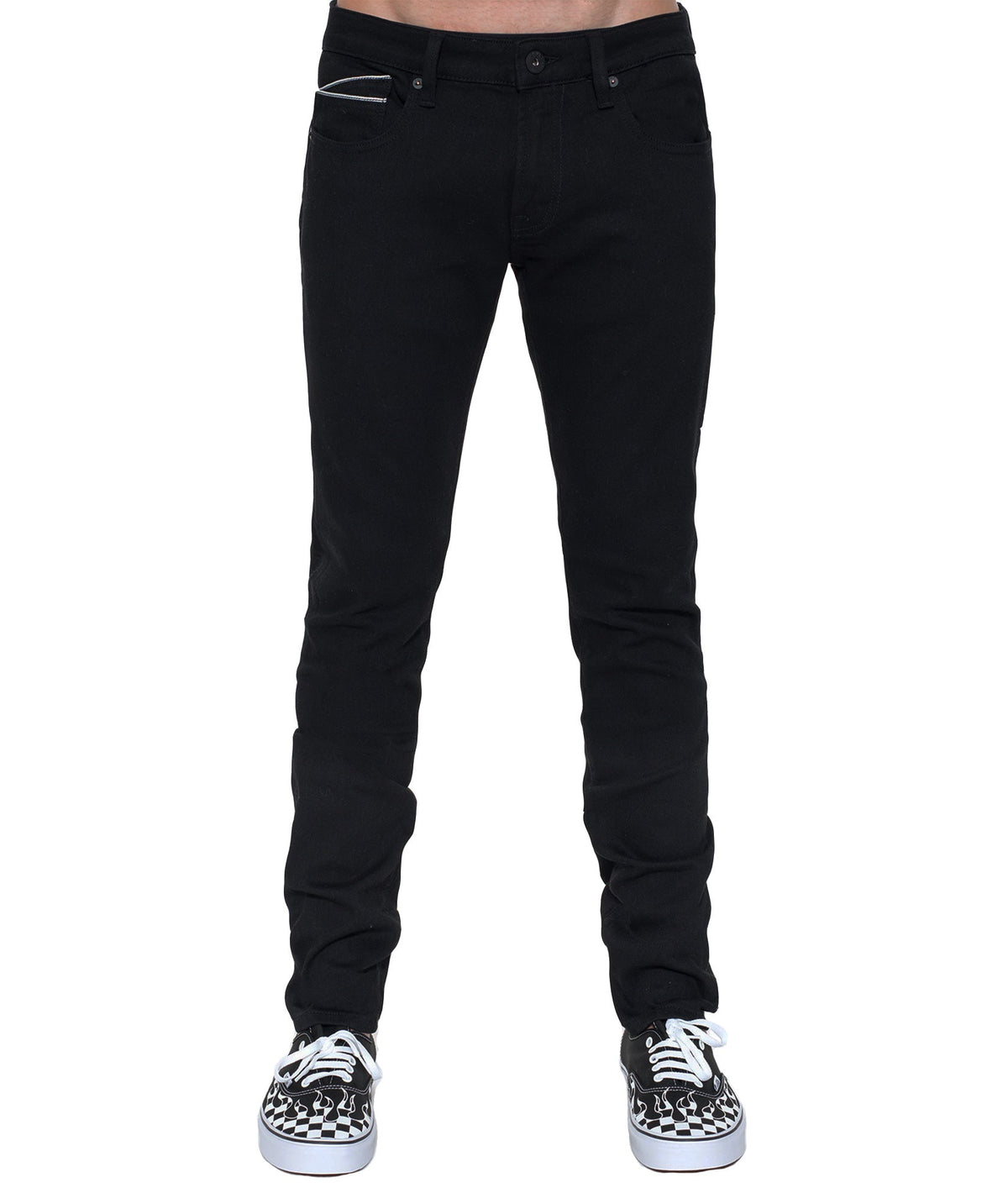 Rocker Slim Denim Jeans In Black