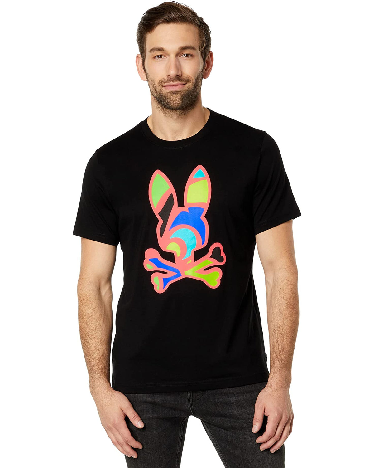 Psycho Bunny (B6U112W1PC) - Hillsboro Graphic Tee - Black