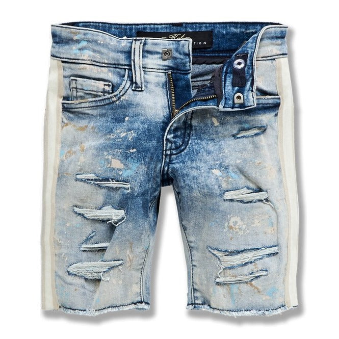 Jordan Craig Kids-Sparta Striped Denim Shorts-Mojave-J3168SK