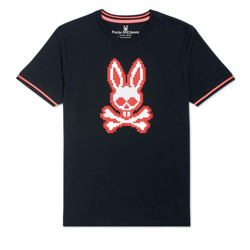 Psycho Bunny Kids-Hatton Graphic Tee-Navy
