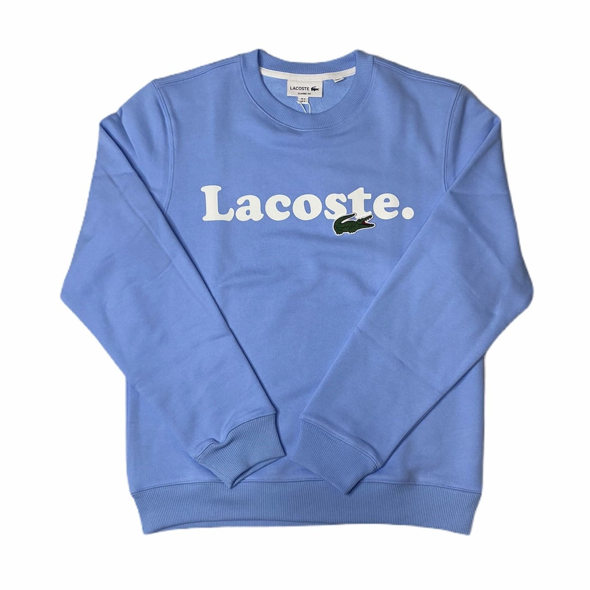 LaCoste-Lacoste And Crocodile Branded Fleece Sweatshirt-Blue • HBP-SH2173