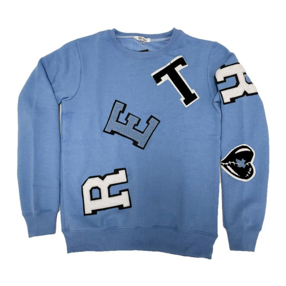 Retro Label-Retro Crewneck-University Blue