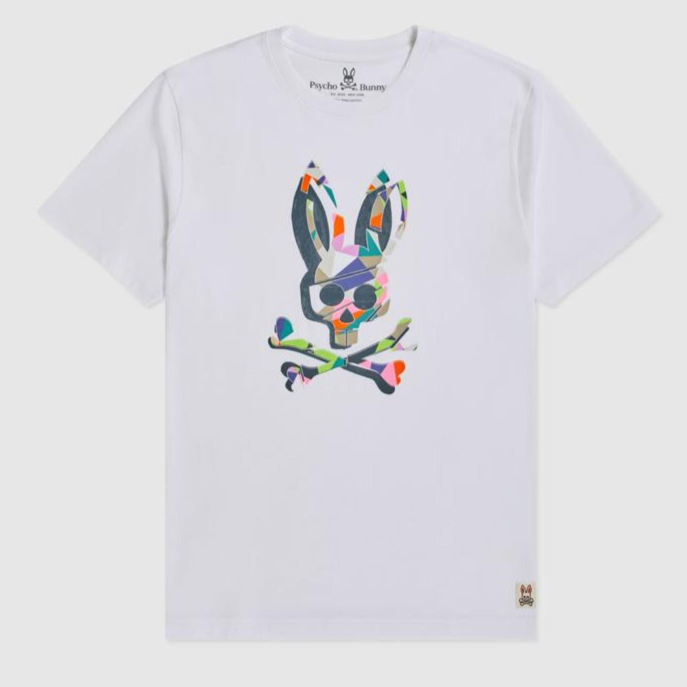 Mens Langley Graphic Tee-White