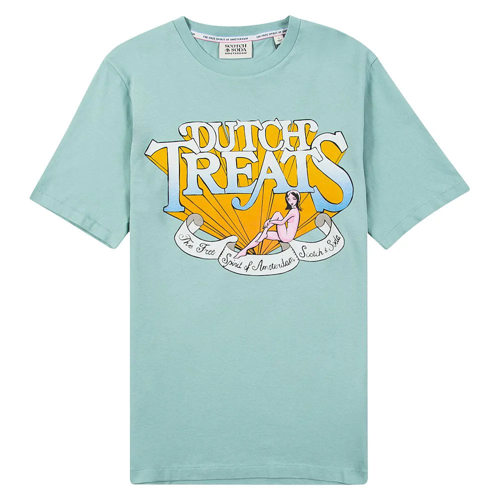 Scotch & Soda - Dutch Treats T-shirt - Teal