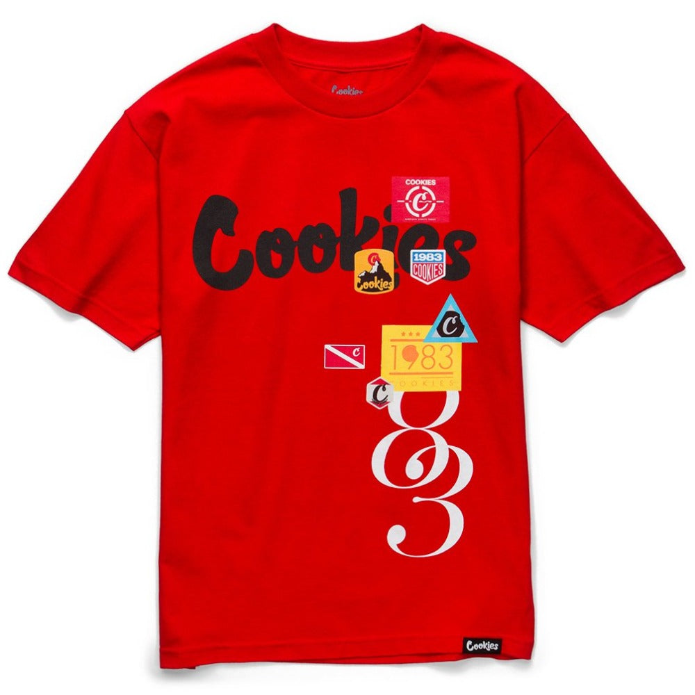 Colores Logo Tee-Red/Black