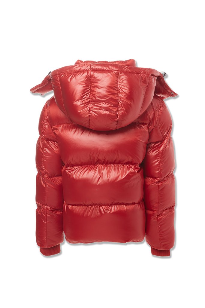 Kids Astoria Bubble Jacket-Red-91542K