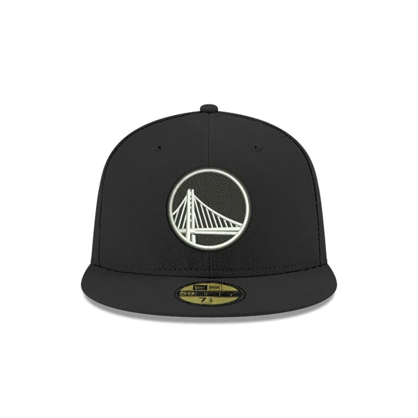 New Era - Golden State Warriors Black & White Fitted Hat