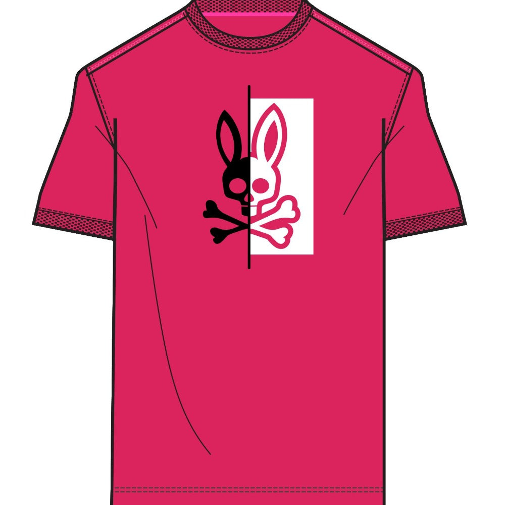 Psycho Bunny-Men's Dovedale Graphic Tee-Pink Raspberry