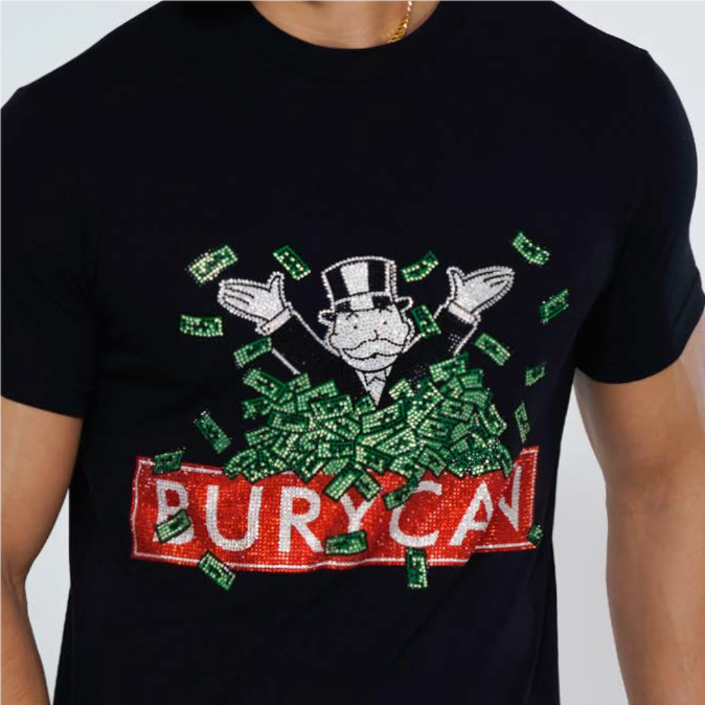 T-Shirt Burycan MONOPOLY-Black