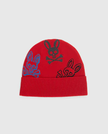 Psycho Bunny (B6A174W1HT) - Lacomb Beanie - Rio Red