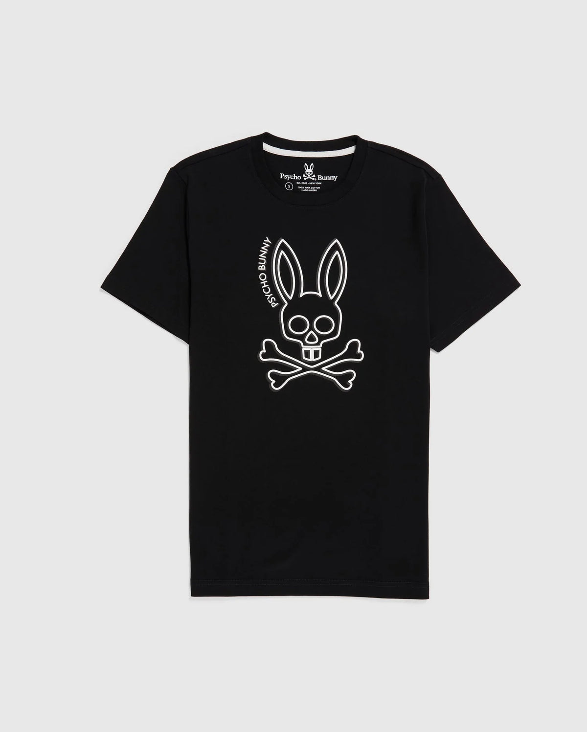 Psycho Bunny (B6U163W1PC) - Gresham High Density Graphic Tee - Black