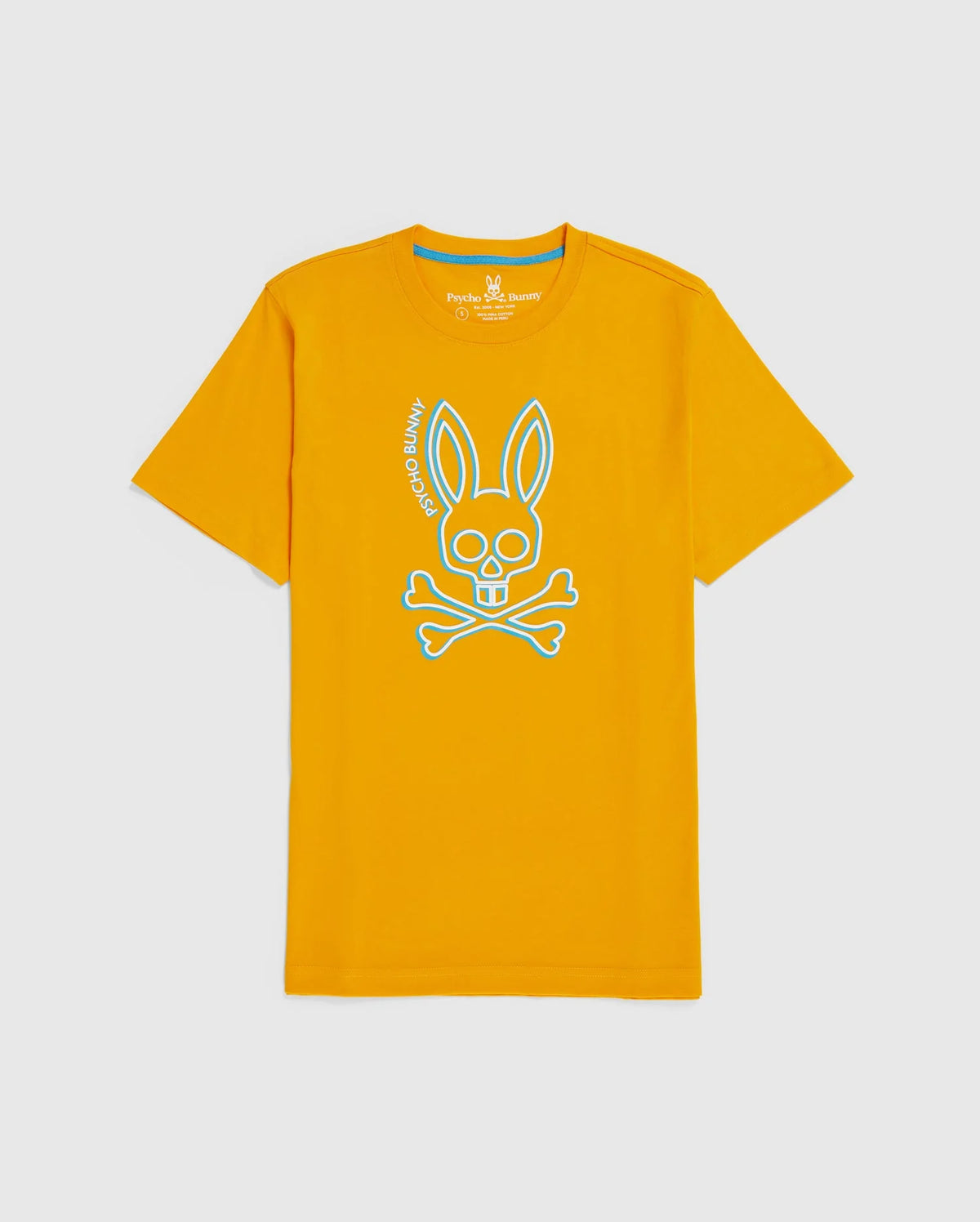 Psycho Bunny (B6U163W1PC) - Gresham High Density Graphic Tee - Saffron