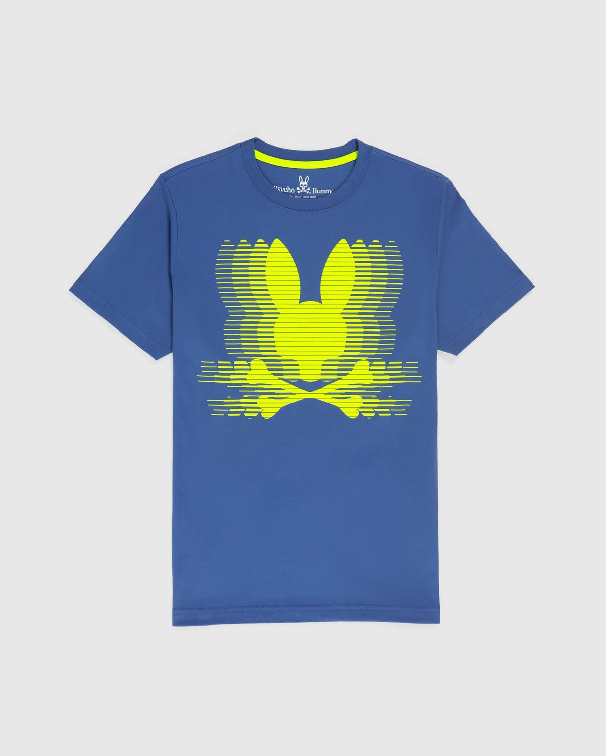 Psycho Bunny (B6U313W1PC) - Turing Graphic Tee - Nile Blue