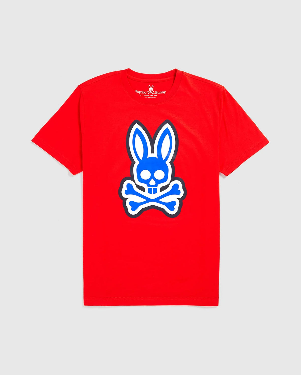 Psycho Bunny (B6U852U1PC) - Mens Patchin Tee - 611 Red Spice