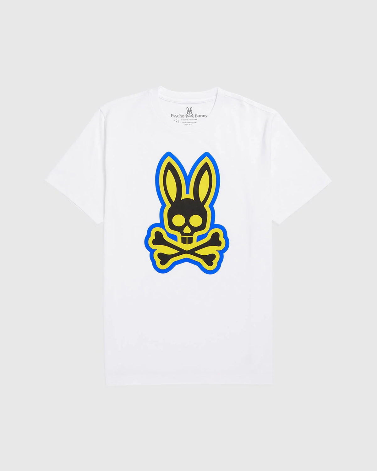 Psycho Bunny (B6U852U1PC) - Mens Patchin Tee - 100 White