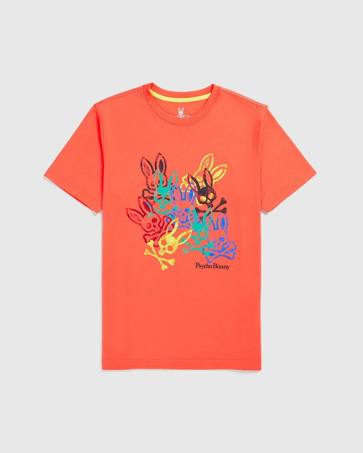 Psycho Bunny (B6U893U1PC) - Mens Chrystie T-shirt - 823 Orange Burst