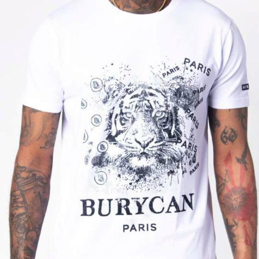 T-Shirt Burycan Tiger-White