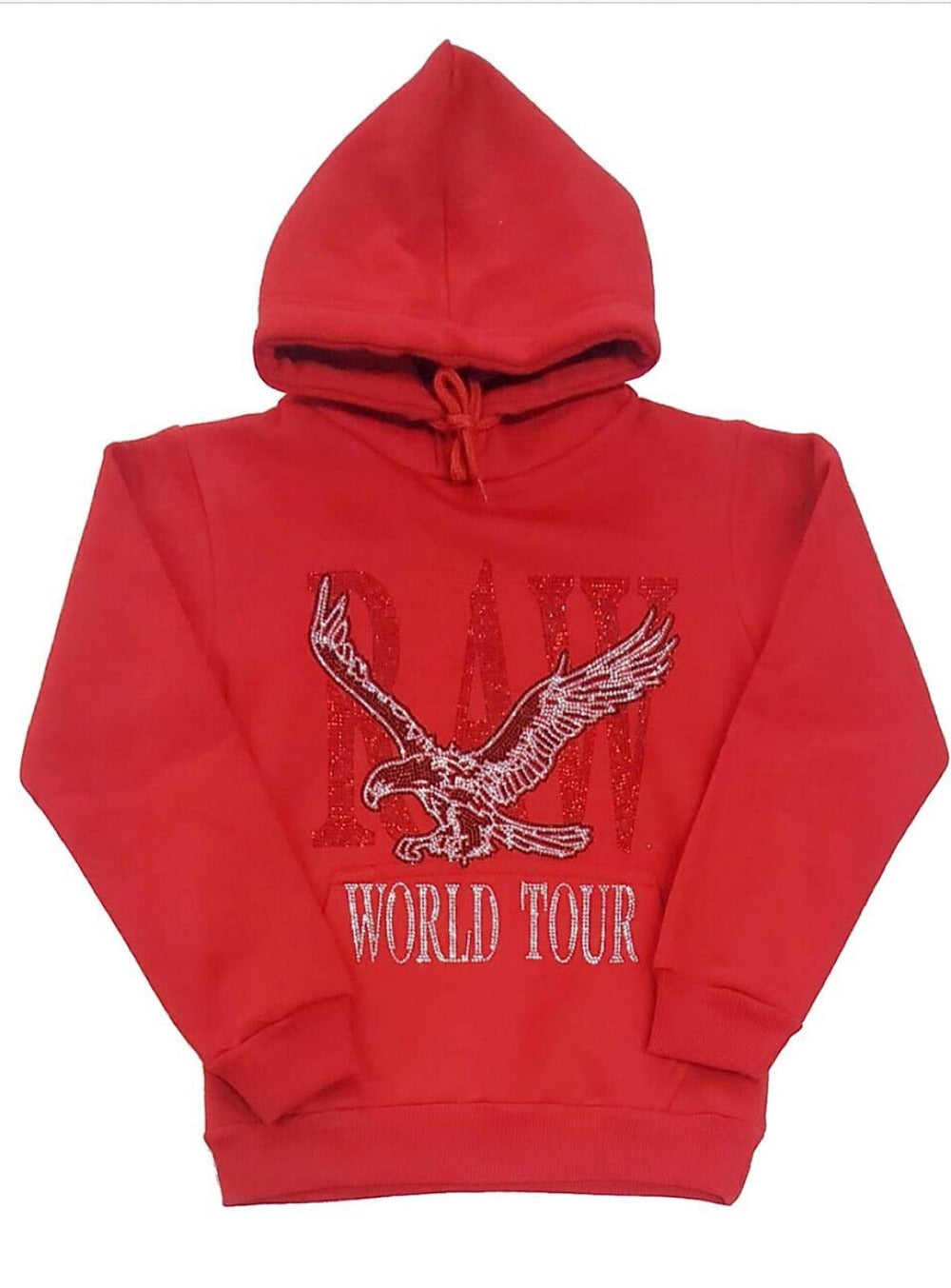 Kids Rawyalty Hoodie World Tour-Red