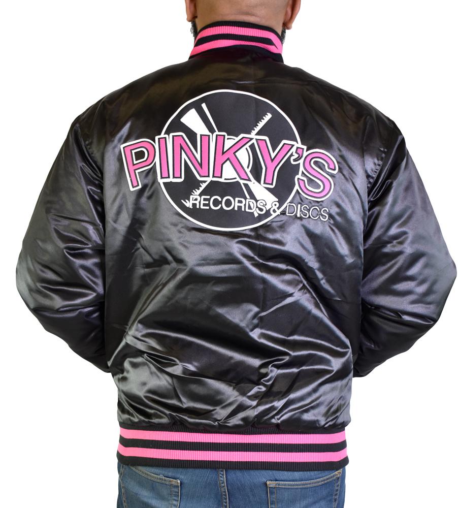 Headgear Classic-Next Friday Pinky's Record Shop Satin Jacket-Black