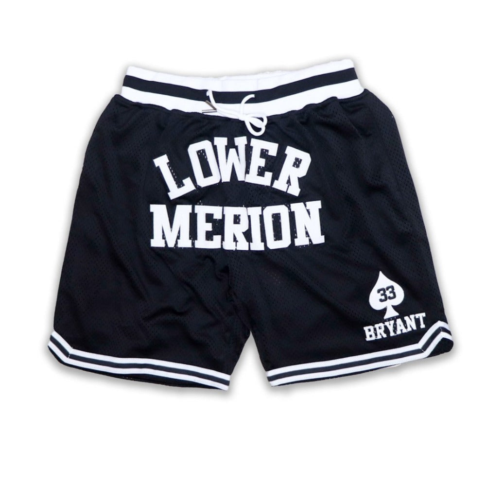 Lower Merion Front Logo Black Basketball Shorts