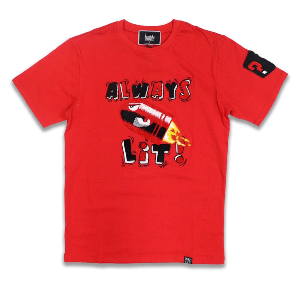 Always Lit SS Tee-Red