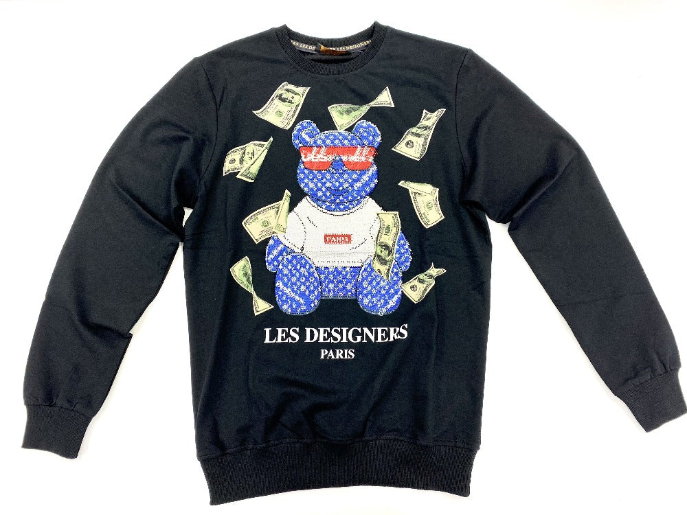 Les Designers Paris-Money Bear Crewneck-sweatshirt