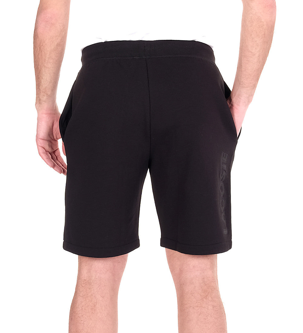 LaCoste-Men's SPORT Fleece Shorts-Black/Black • C31-GH3570