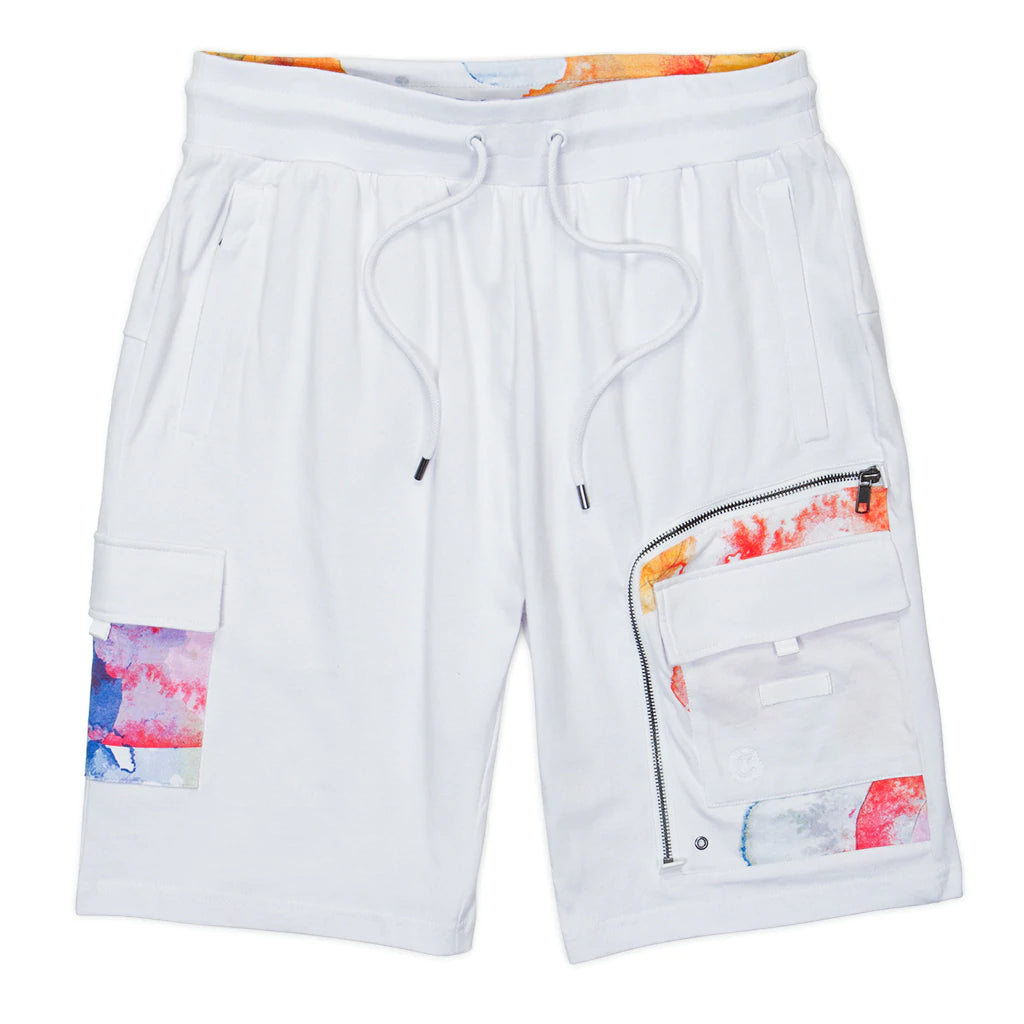 Lanai Cotton Jersey Cargo Shorts - White