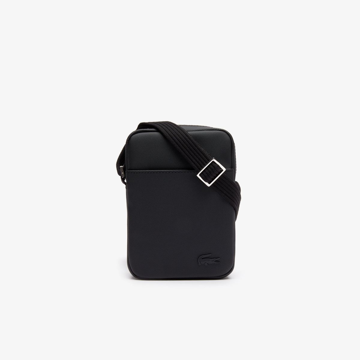 Lacoste - Classic Petit Piqué Vertical Zip Bag - Noir