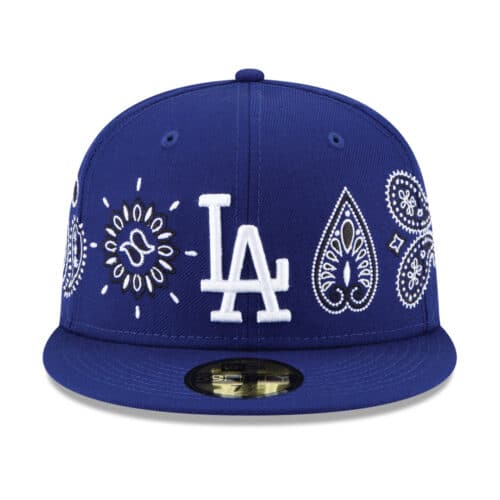 Los Angeles Dodgers New Era Paisley 59FIFTY Fitted Hat - Blue