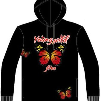 Young Wild & Free Hoodie-Black