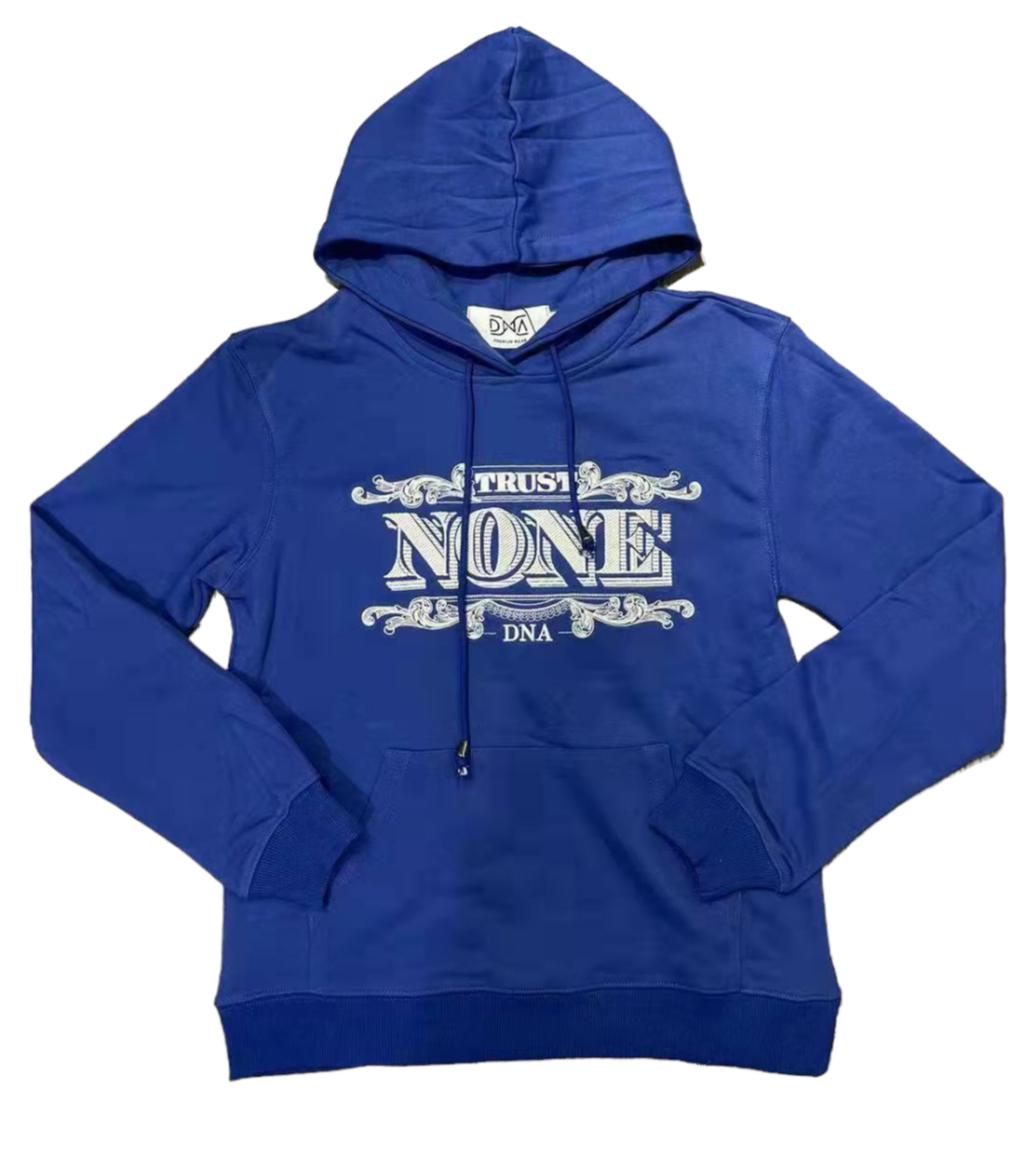 DNA Trust None Hoodie - Royal Blue/White