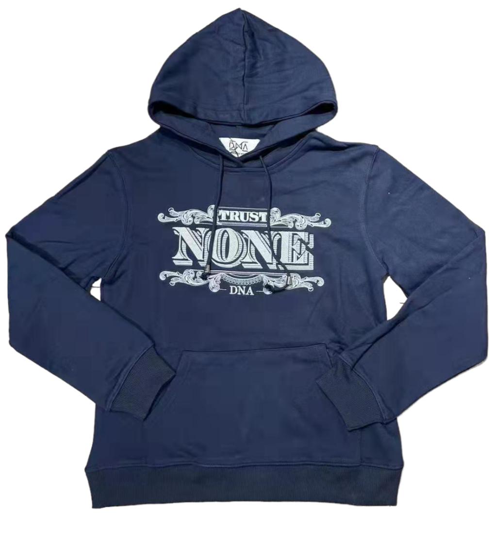 DNA Trust None Hoodie  - Navy/Light Blue