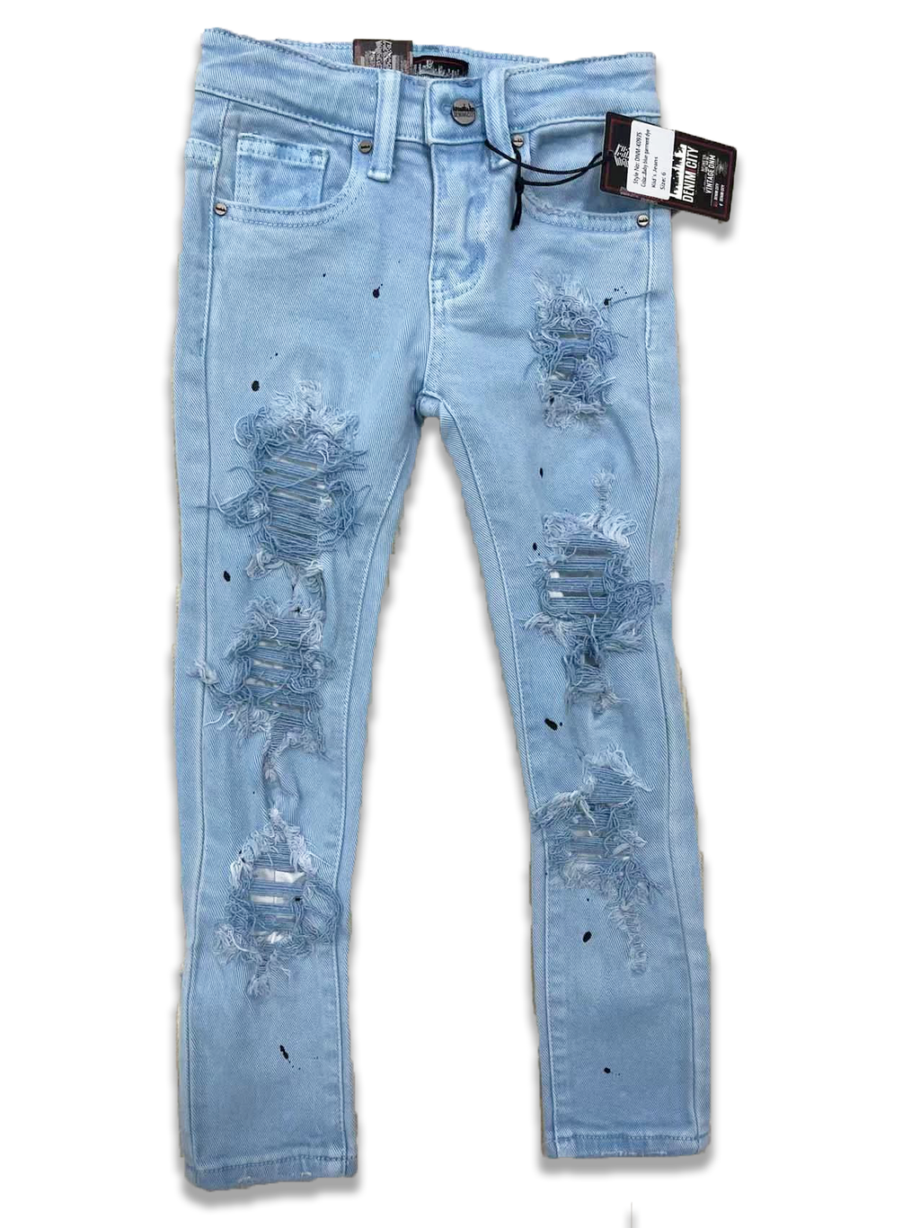 DENIMiCity-Kids Baby Blue Wash Zombie Ripped Denim (DNM-K097) – Todays ...