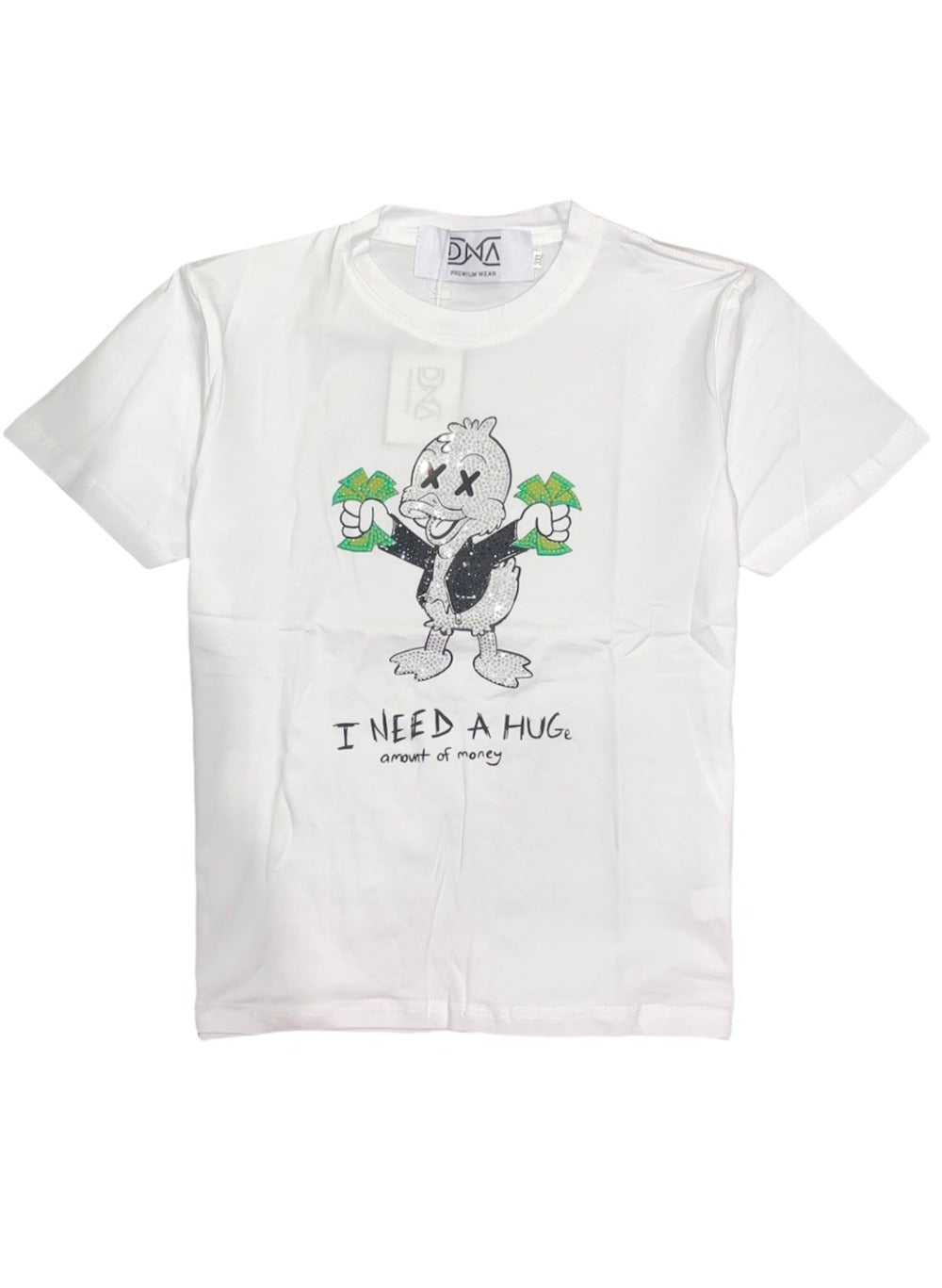 DNA Kids T-shirts Duck-White