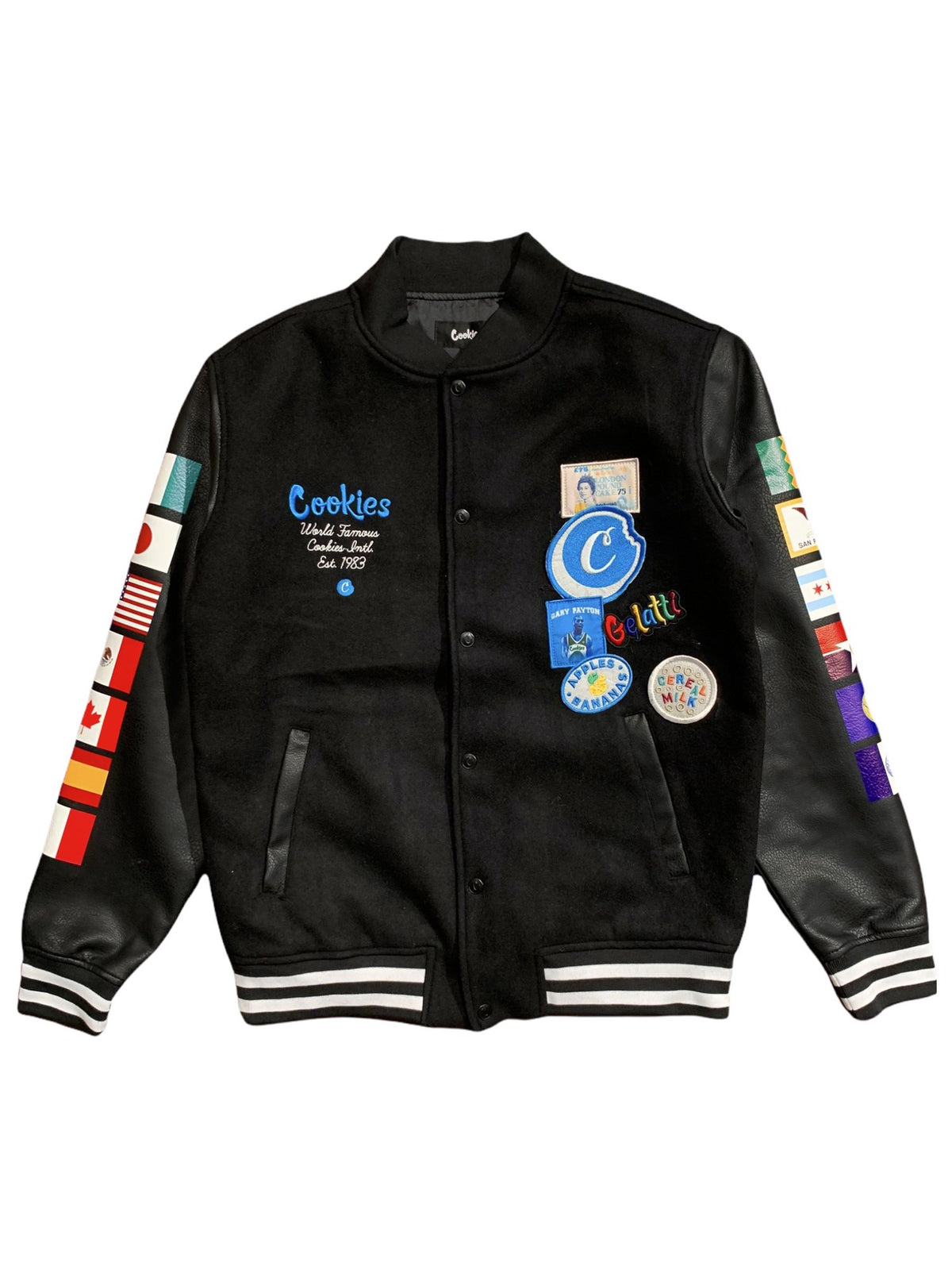 Award Tour Letterman Jacket-Black
