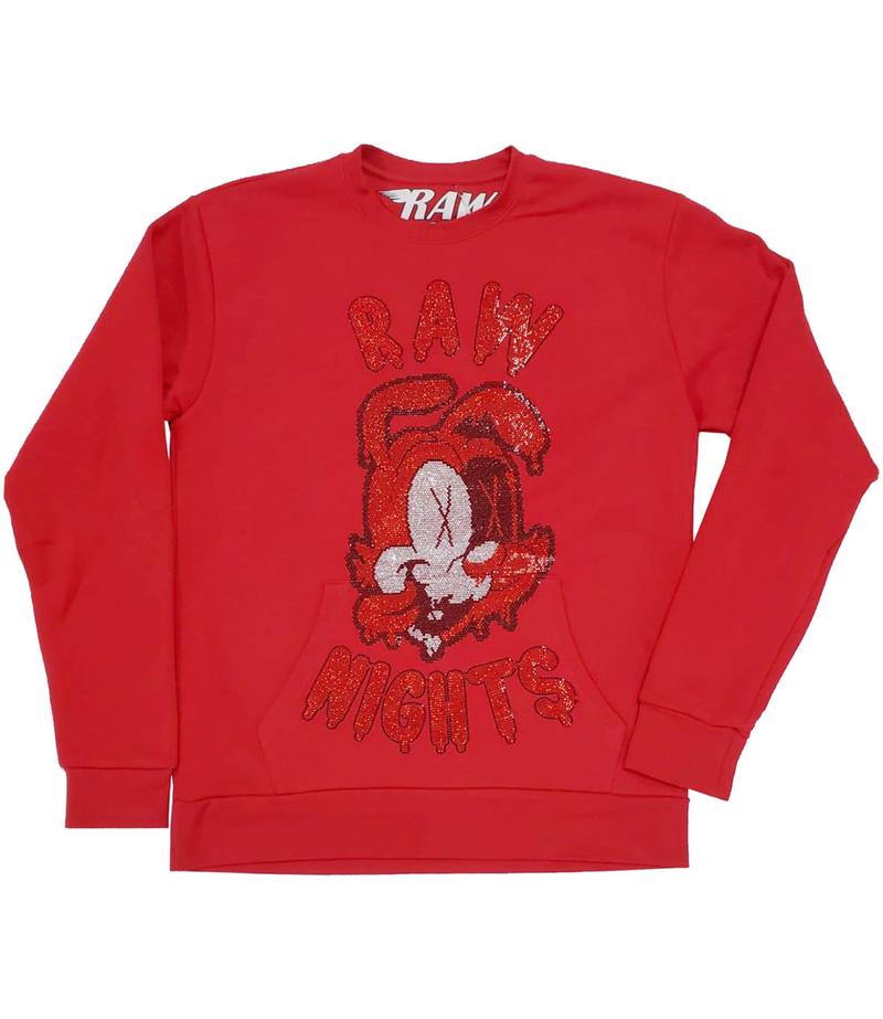 Rawyalty-Raw Nights Red Bling Long Sleeve-Red
