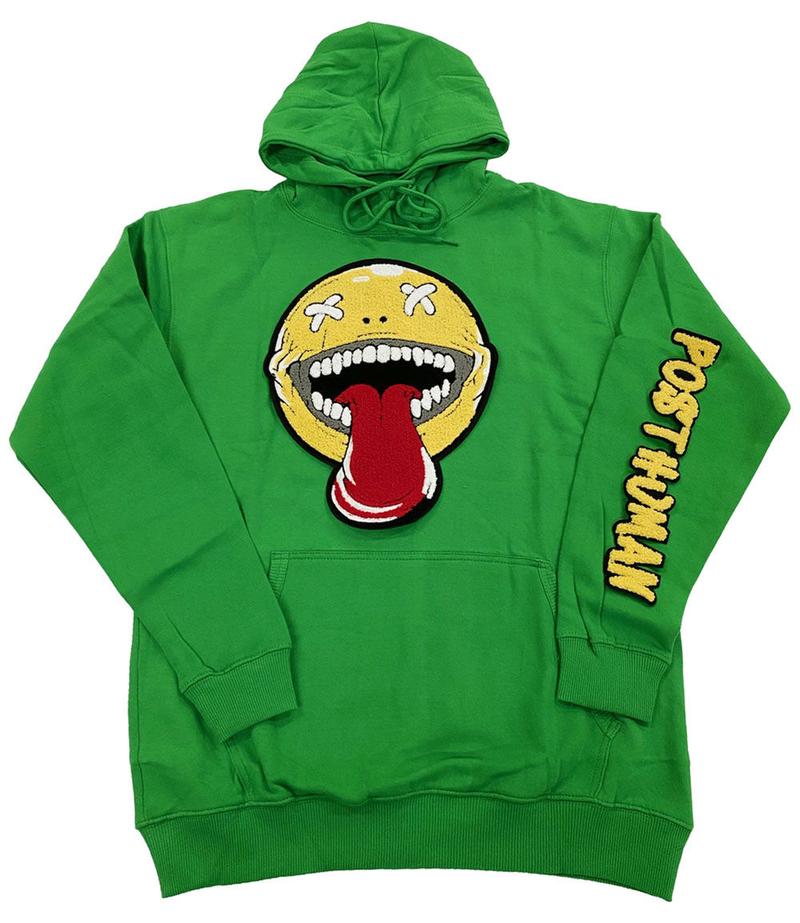 Rawyalty-Happy Day Chenille Hoodie-Green