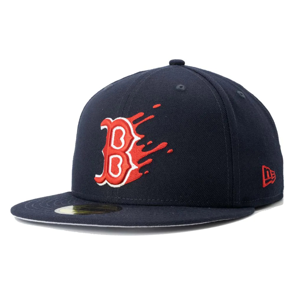 Boston Red Sox New Era Splatter 59FIFTY Fitted Hat - Navy