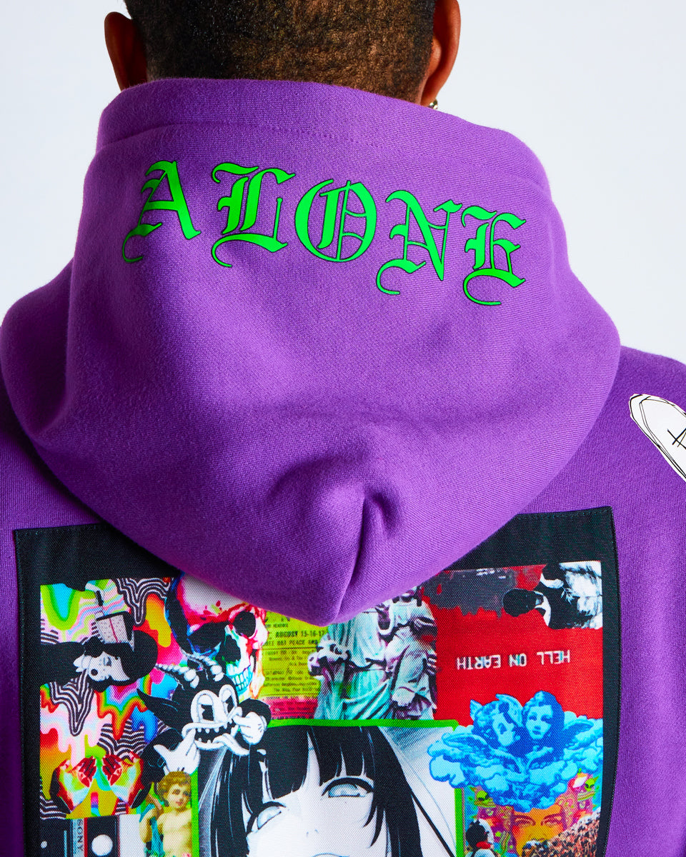 Fashion Sugarhill purple psycho hoodie