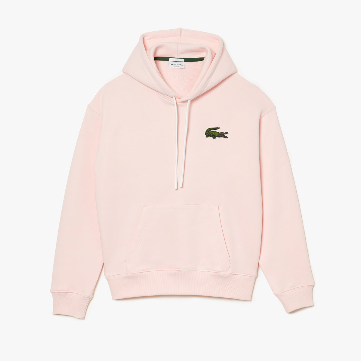 Lacoste - Loose Fit Hooded Sweatshirt - Light Pink