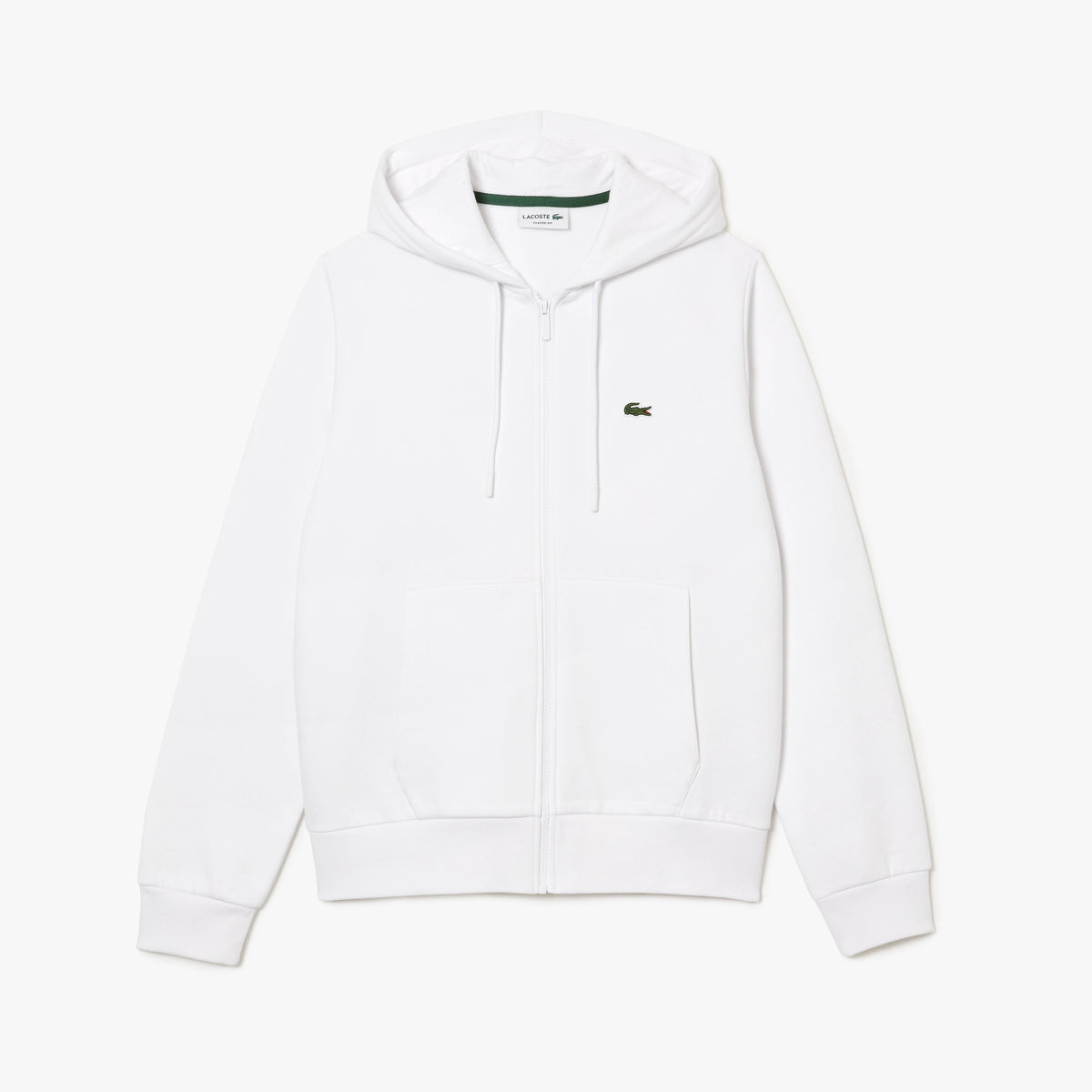 Lacoste (SH9626) - Kangaroo Pocket Fleece Sweatshirt - White 001