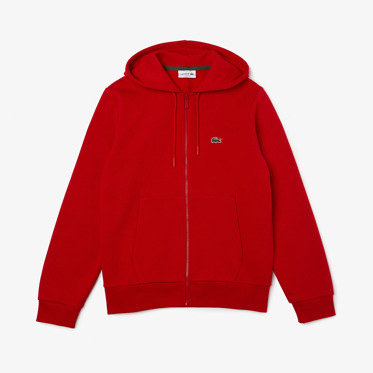 Lacoste (SH9626) - Kangaroo Pocket Fleece Sweatshirt - Red-240